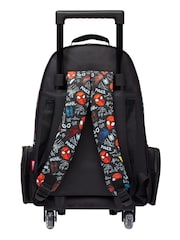 Smiggle Black Spider Man Suitcase Backpack Trolley Bag With Light Up Wheels - Image 5 of 5