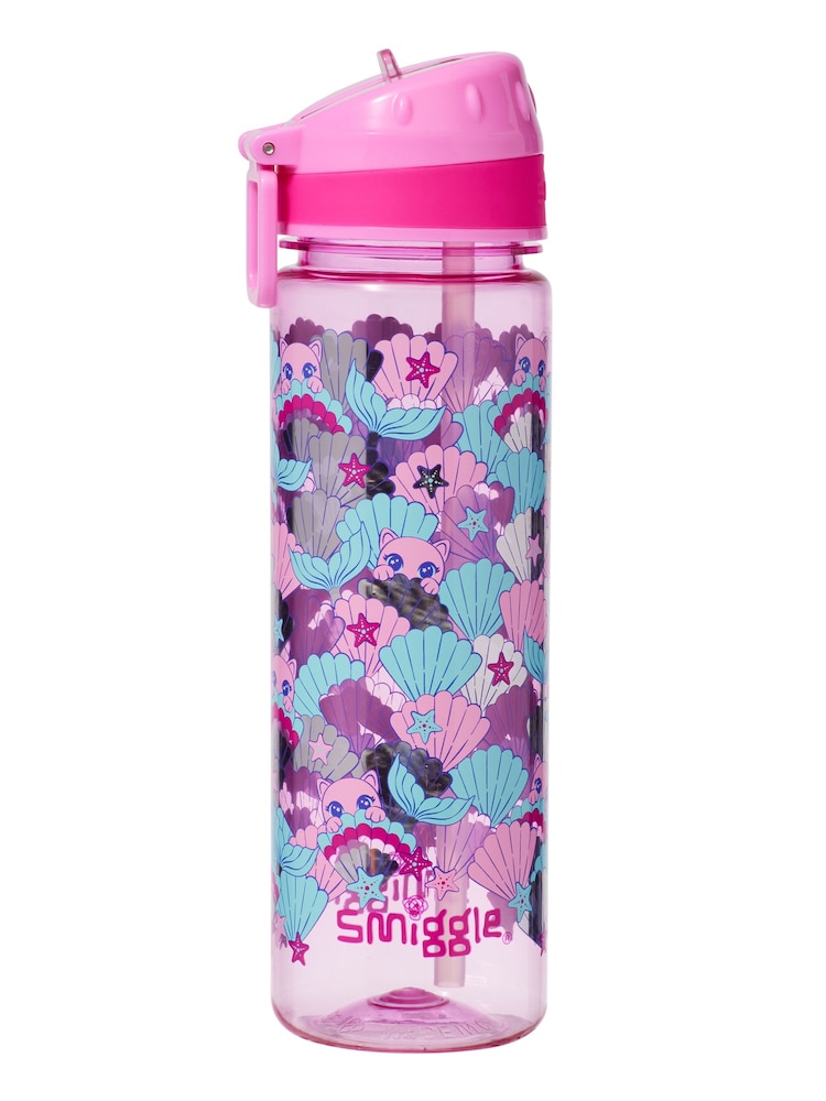 Smiggle Pink Hi There Drink Up Plastic Drink Bottle 650Ml - Image 1 of 2