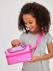Smiggle Pink Barbie Double Decker Lunchbox with Strap - Image 4 of 4