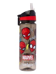 Smiggle Black Spider-Man Drink Up Plastic Drink Bottle 650ml - Image 2 of 2