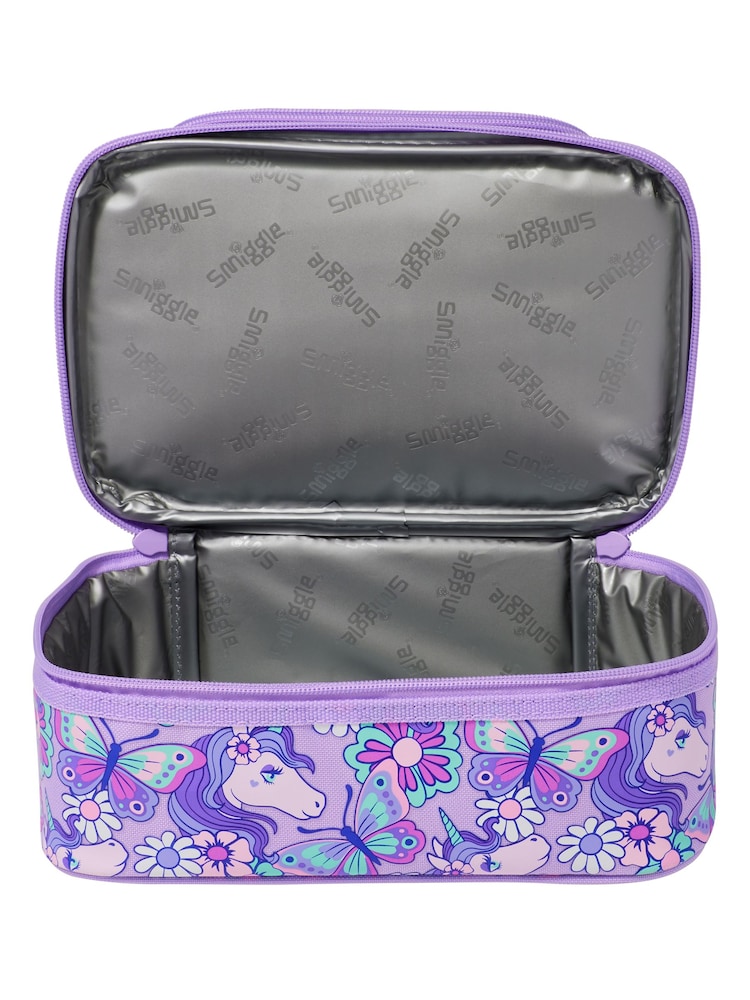 Smiggle Purple Hi There Double Decker Lunchbox - Image 3 of 3
