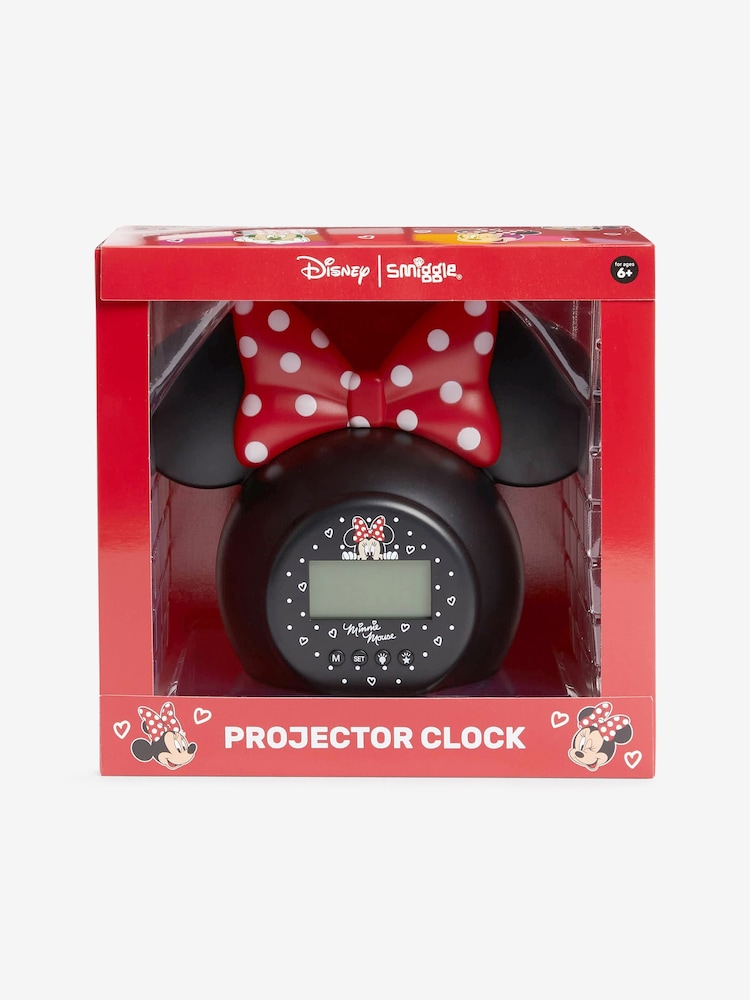 Smiggle Red Minnie Mouse Projector Clock - Image 1 of 3