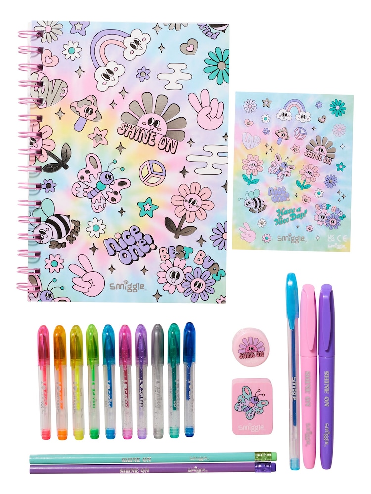 Smiggle Pink Light Icons Essentials A5 Stationery Gift Pack - Image 1 of 2