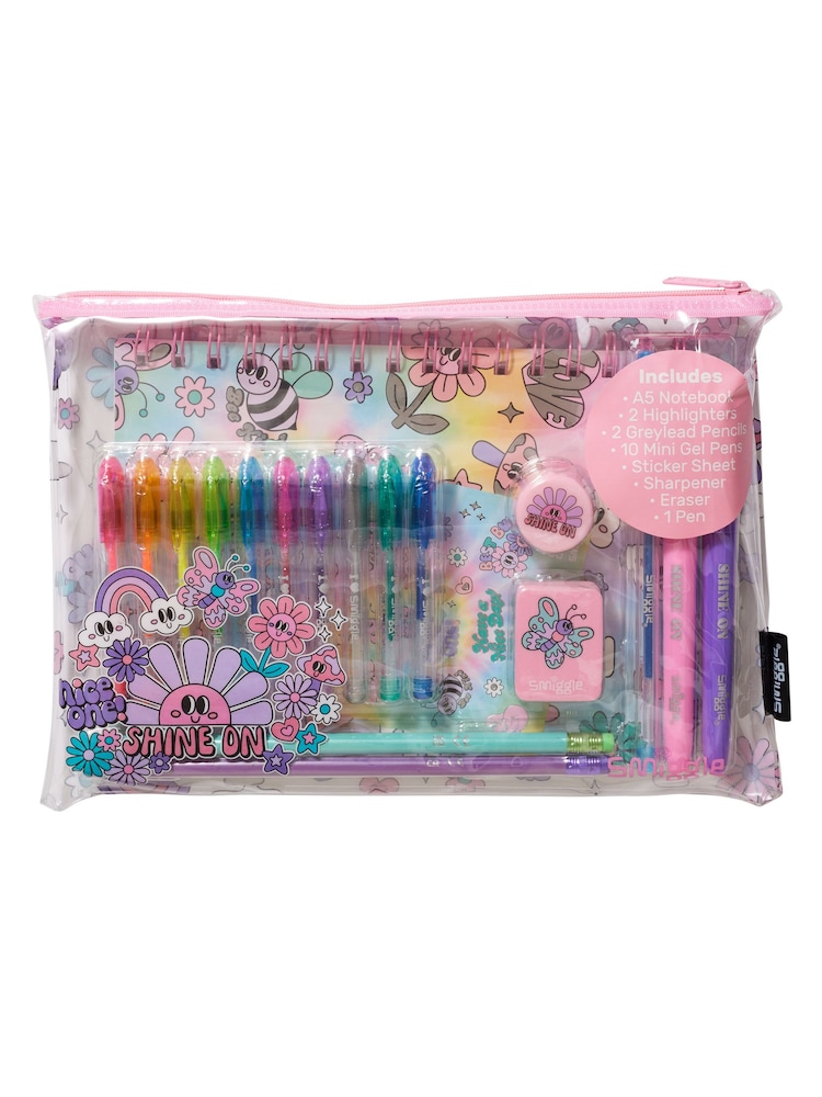 Smiggle Pink Light Icons Essentials A5 Stationery Gift Pack - Image 2 of 2
