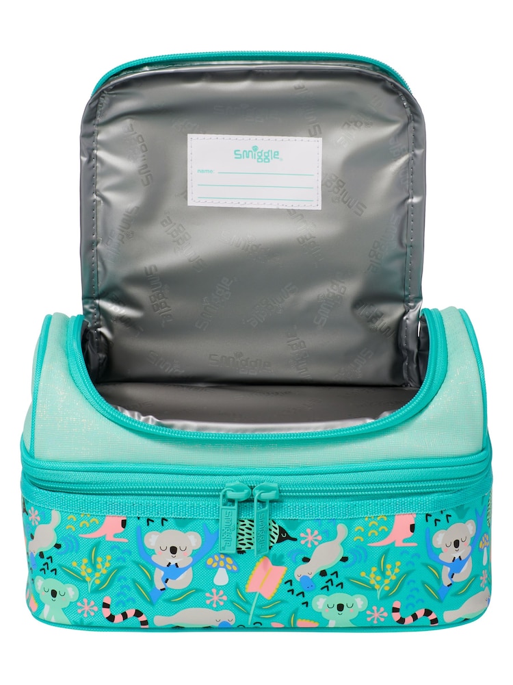 Smiggle Blue Hi There Double Decker Lunchbox - Image 2 of 3