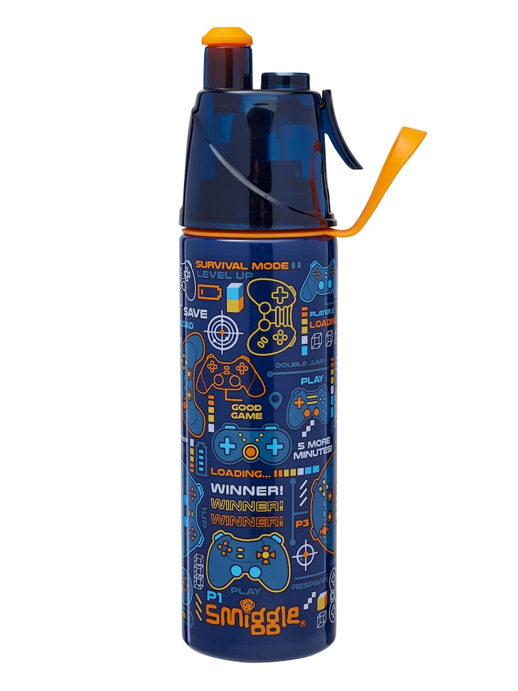 Smiggle Blue Mist Spritz Insulated Steel Drink Bottle 500ML - Image 1 of 1