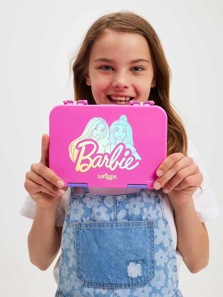 Smiggle Pink Barbie Medium Happy Bento Lunchbox - Image 4 of 4