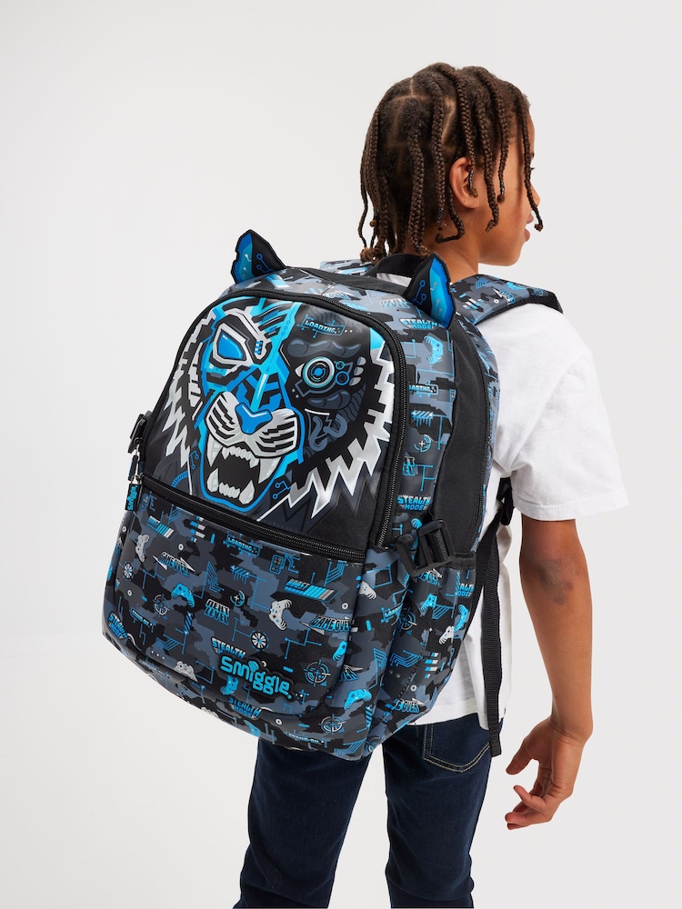 Smiggle Black Hi There Classic Attach Backpack - Image 2 of 5