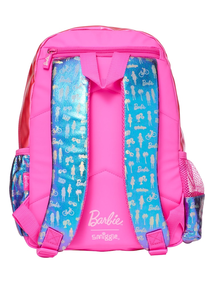 Smiggle Pink Barbie Play and Go Junior Character Hoodie Backpack - Image 2 of 6