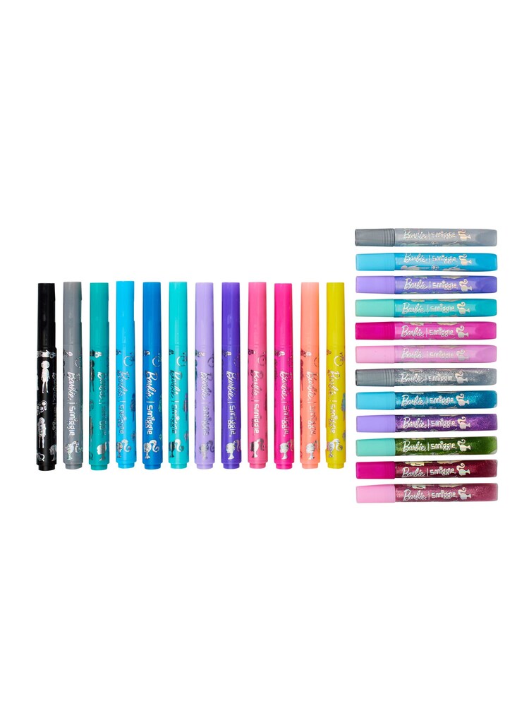 Smiggle Pink Barbie Sparkle Marker Pack - Image 2 of 2