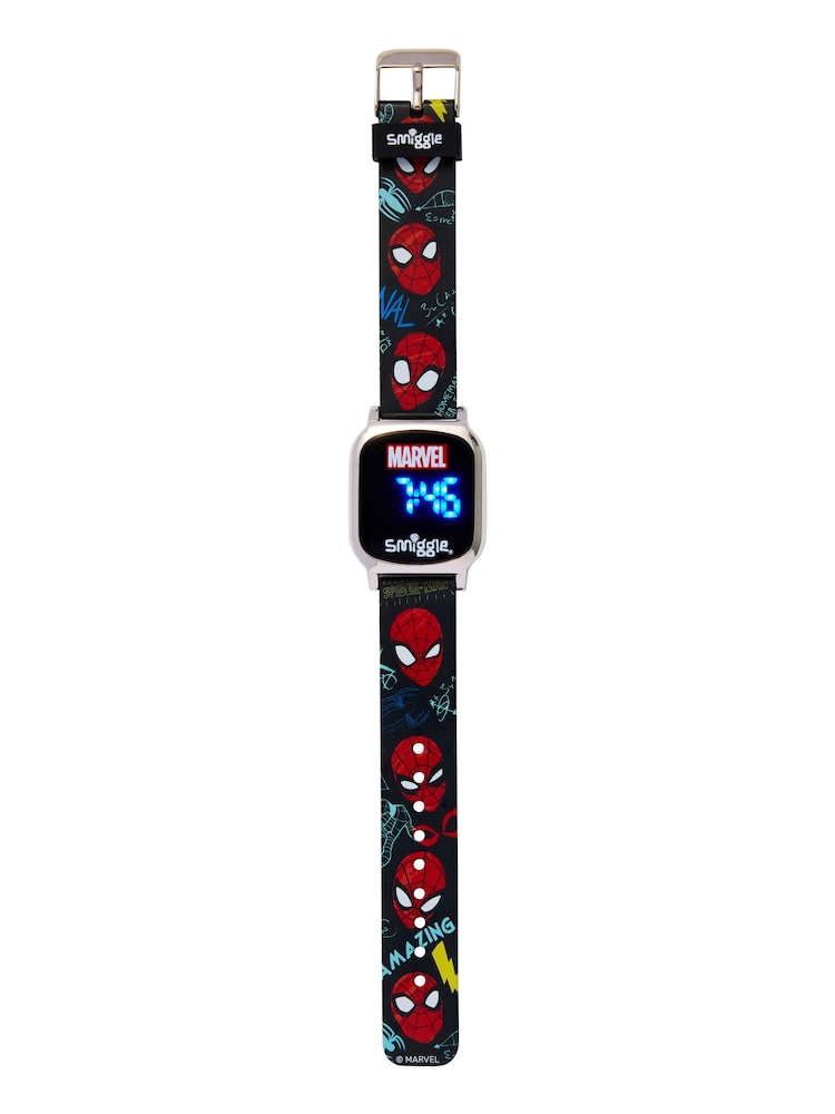 Smiggle Black Spider-Man Watch - Image 2 of 4