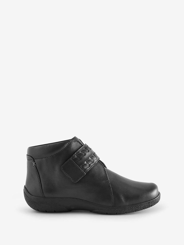 Hotter Black Standard Fit Daydream Touch-Fastening Boots - Image 1 of 2