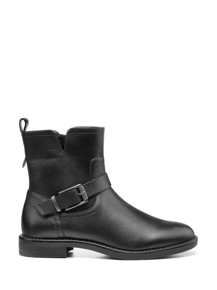 Hotter Black Delta Zip Fastening Regular Fit Boots - Image 1 of 4