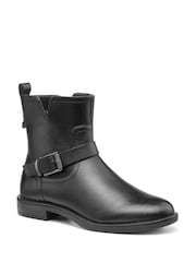 Hotter Black Delta Zip Fastening Regular Fit Boots - Image 2 of 4