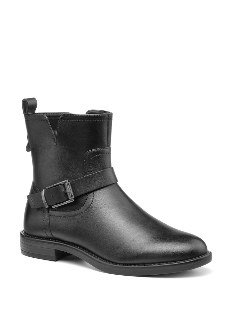 Hotter Black Delta Zip Fastening Regular Fit Boots - Image 2 of 4