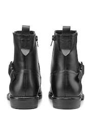 Hotter Black Delta Zip Fastening Regular Fit Boots - Image 3 of 4
