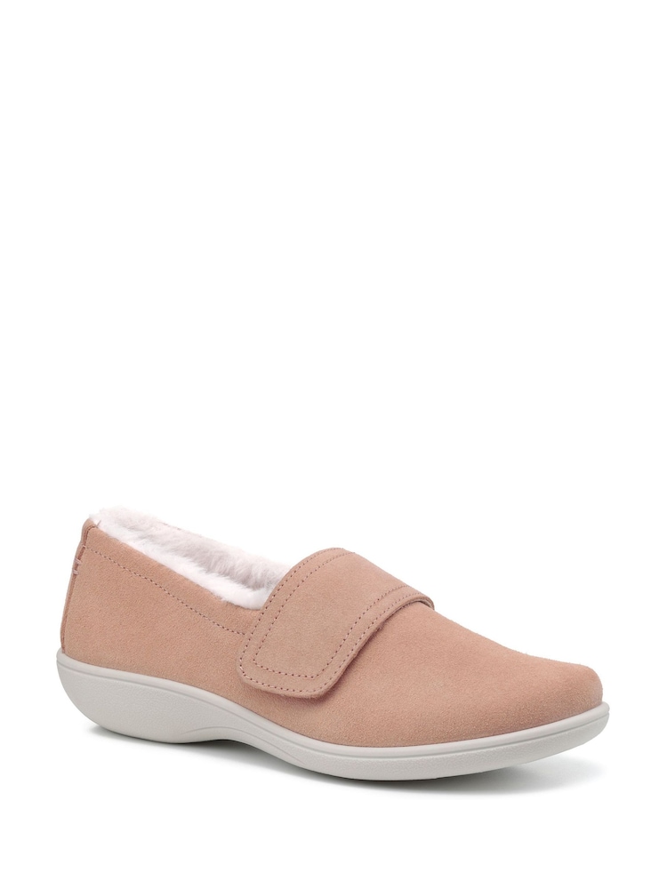 Hotter Brown Regular Fit Regular Fit Toasty Touch Fastening Slippers - Image 2 of 4
