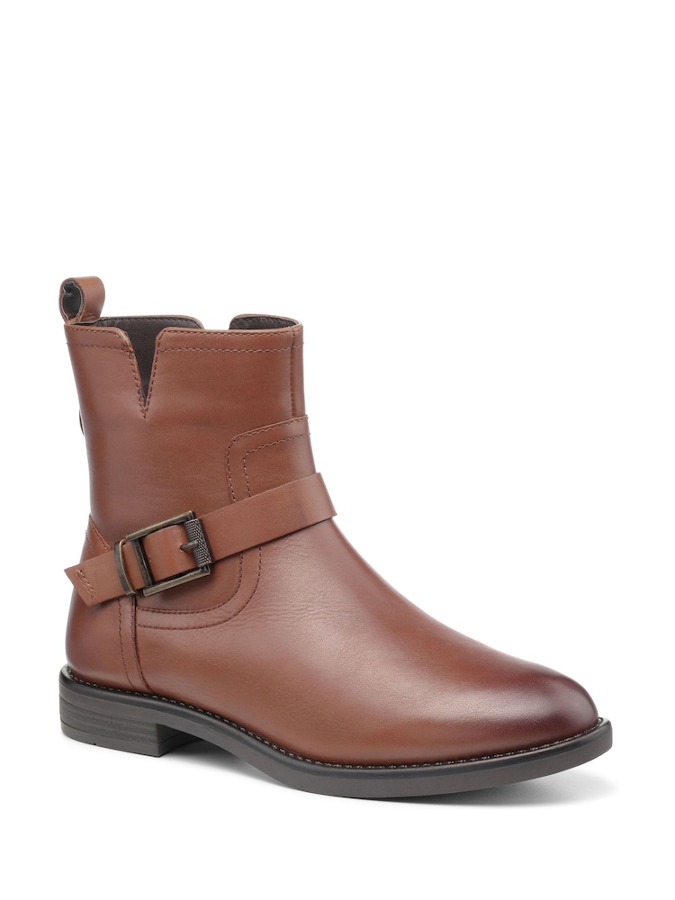Hotter Brown Delta Zip Fastening Regular Fit Boots - Image 2 of 4