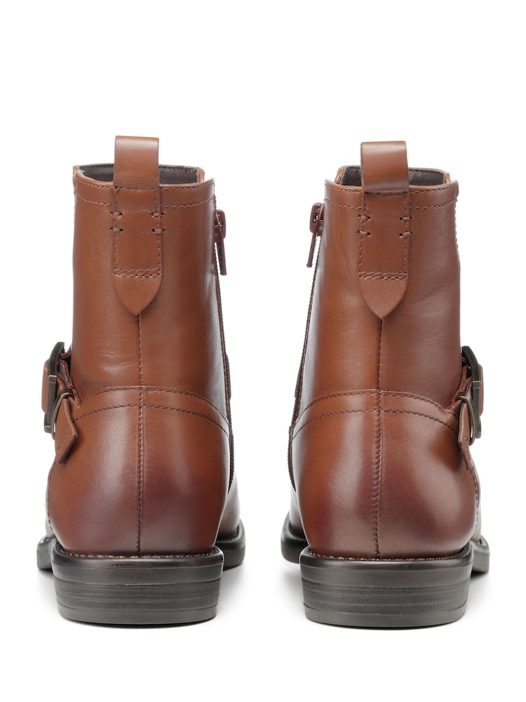 Hotter Brown Delta Zip Fastening Regular Fit Boots - Image 3 of 4