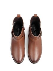 Hotter Brown Delta Zip Fastening Regular Fit Boots - Image 4 of 4