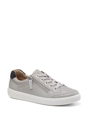 Hotter Grey Wide Fit Chase II Lace up / Zip Trainers - Image 2 of 4