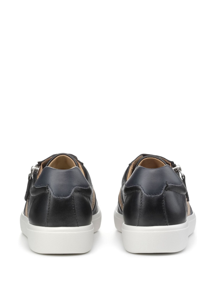 Hotter Black Extra Wide Fit Chase II Lace up / Zip Trainers - Image 4 of 4