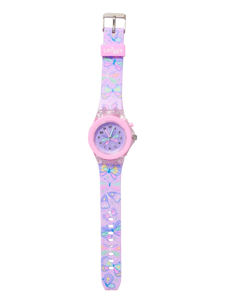 Smiggle Purple Flutter Light Up Watch - Image 2 of 3