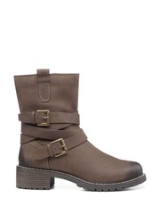 Hotter Brown Blair Zip Fastening Boots - Image 1 of 4