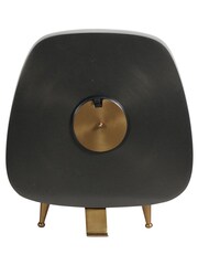 Libra Interiors Silver Medium Mid Century Table Clock - Image 3 of 5