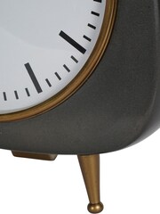 Libra Interiors Silver Medium Mid Century Table Clock - Image 5 of 5