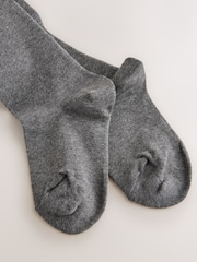 Grey Longer Length 3 Pack Cotton Rich School Tights - Image 5 of 6