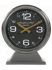 Libra Interiors Grey Small Aviation Mantel Clock - Image 2 of 5