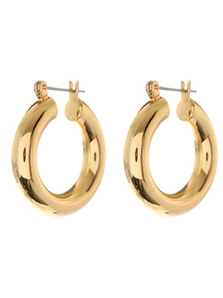 Luv Aj Gold Tone The Baby Amalfi Tube Hoops - Image 1 of 6