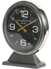 Libra Interiors Grey Large Aviation Mantel Clock - Image 3 of 5