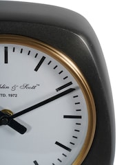 Libra Interiors Silver Small Mid Century Table Clock - Image 4 of 5