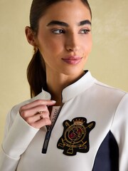Joules Faymere Cream Embellished Long Sleeve Top - Image 5 of 8