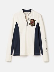 Joules Faymere Cream Embellished Long Sleeve Top - Image 8 of 8