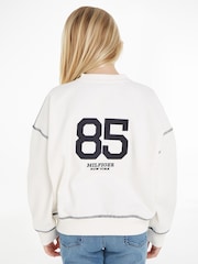 Tommy Hilfiger White Script 85 Sweatshirt - Image 2 of 6