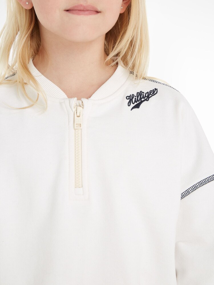 Tommy Hilfiger White Script 85 Sweatshirt - Image 3 of 6