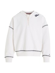 Tommy Hilfiger White Script 85 Sweatshirt - Image 5 of 6