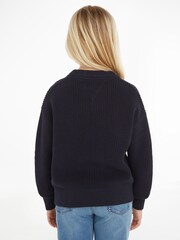 Tommy Hilfiger Blue Essential 100% Cotton Sweater - Image 2 of 5