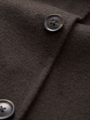 Braun - Handsewn Kurzer Mantel aus Wollmischung - Bild 6 von 9
