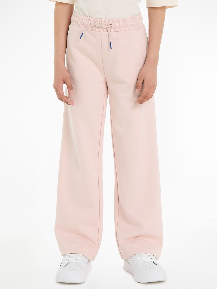 Tommy Hilfiger Pink Script Wide Trousers - Image 1 of 4