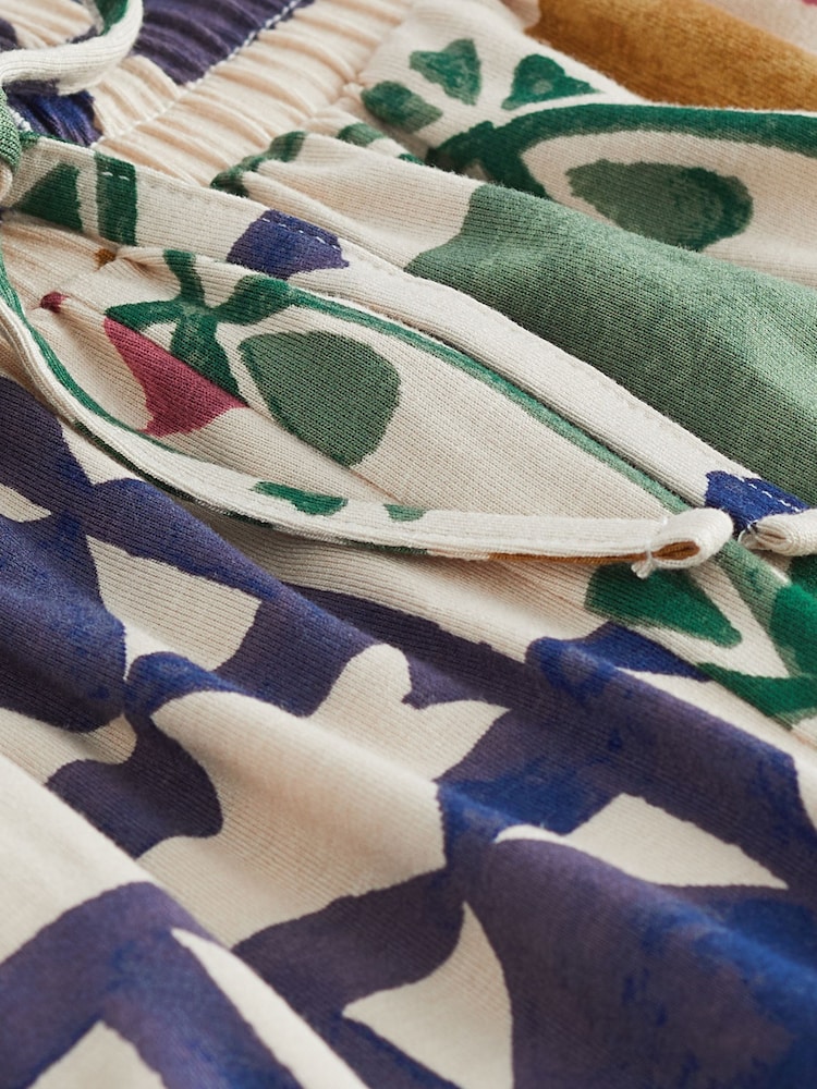 Multi Tile Print Elasticated Waist Jersey Shorts - Image 5 of 5