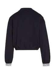 Tommy Hilfiger Blue Monotype Tape Sweatshirt - Image 5 of 5