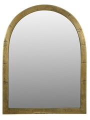 Libra Interiors Brass Small Arched Window Mirror - Image 2 of 4