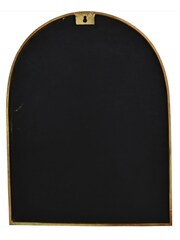 Libra Interiors Brass Small Arched Window Mirror - Image 3 of 4