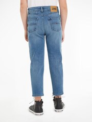 Tommy Hilfiger Blue High Rise Tapered Jeans - Image 2 of 6