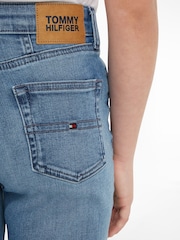 Tommy Hilfiger Blue High Rise Tapered Jeans - Image 3 of 6
