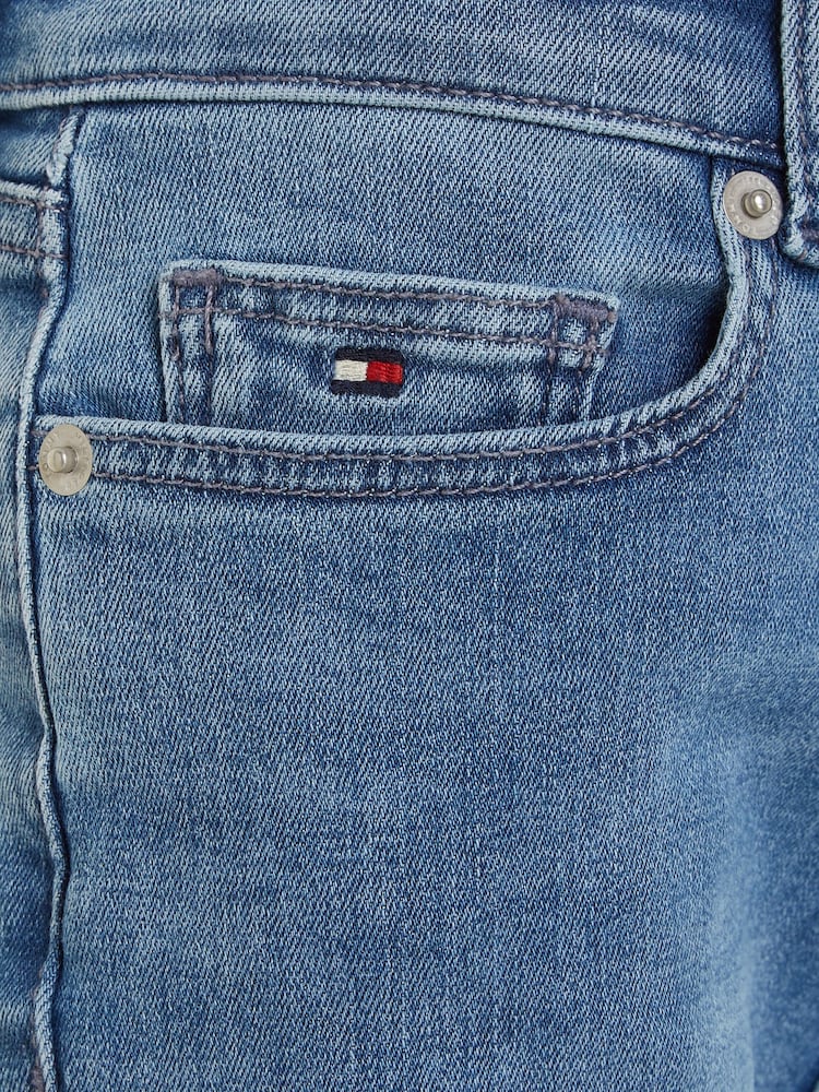 Tommy Hilfiger Blue High Rise Tapered Jeans - Image 6 of 6